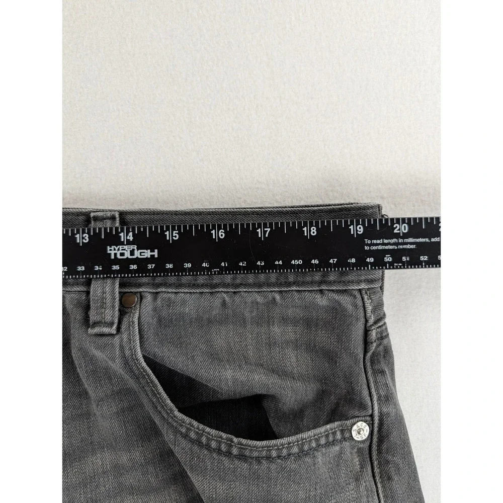Levi's 514 Slim Straight Mens 38x30 Gray Faded Flap Pocket Jeans